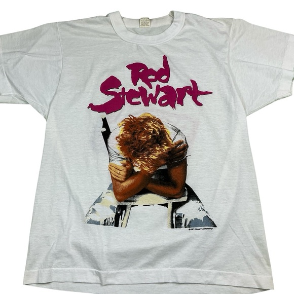 Screen Stars Other - Vintage 1988 Rod Stewart Out of Order single stitch T-shirt USA made